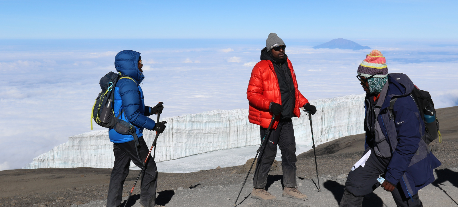 a group of WBS students climbing mountains