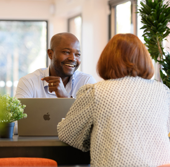 Lady smiling in seminar