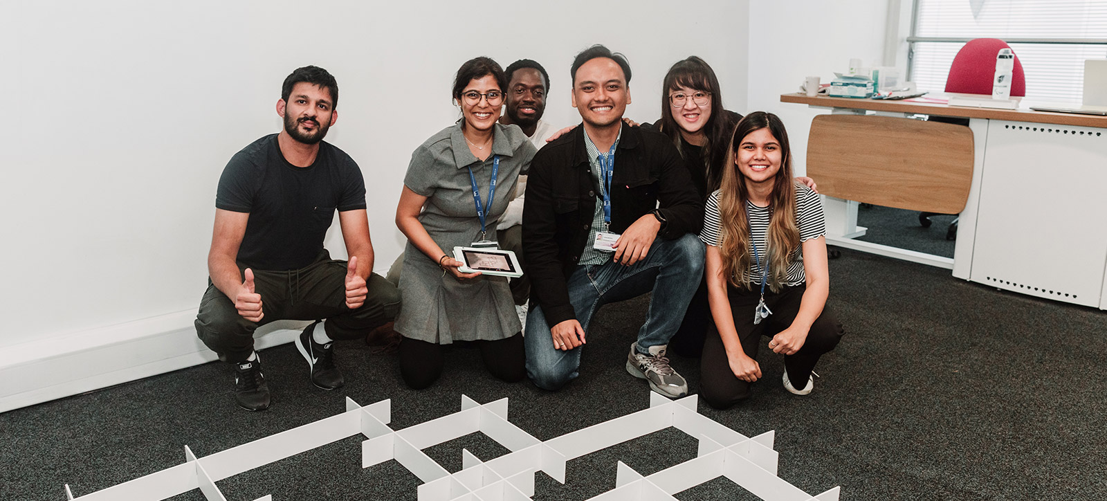 Six Full-time MBA students of different ethnic backgrounds enjoying the LeadershipPlus module