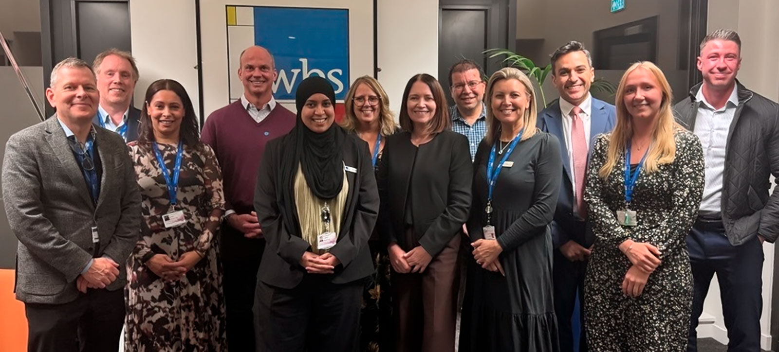 Barclays CEO Matt Hammerstein with senior staff at Warwick Business School