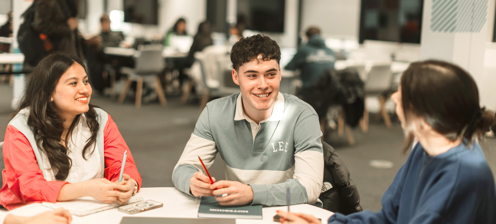 MSc Management students studying