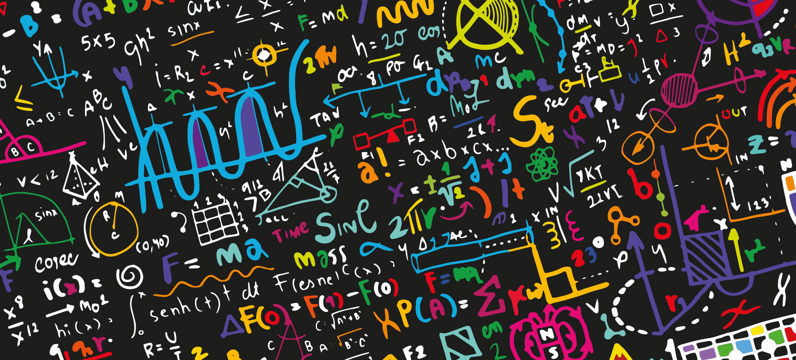 Numbers and maths symbols