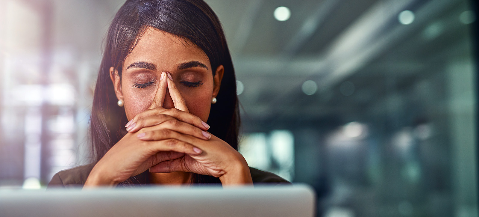 Employee working from home during the pandemic