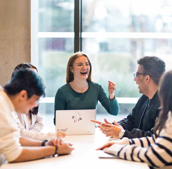 Image of students talking