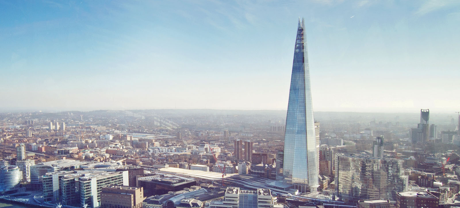 The Shard standing tall and looking across south London The Shard standing tall and looking across south London
